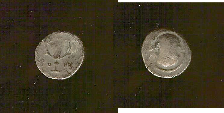 Boetica, Thebes hemidrachm 379-371 BC gF